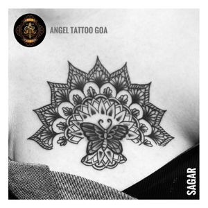 Mandala Tattoo By Sagar Dharoliya At Angel Tattoo Goa - Best Tattoo Artist in Goa - Best Tattoo Studio in Baga Goa