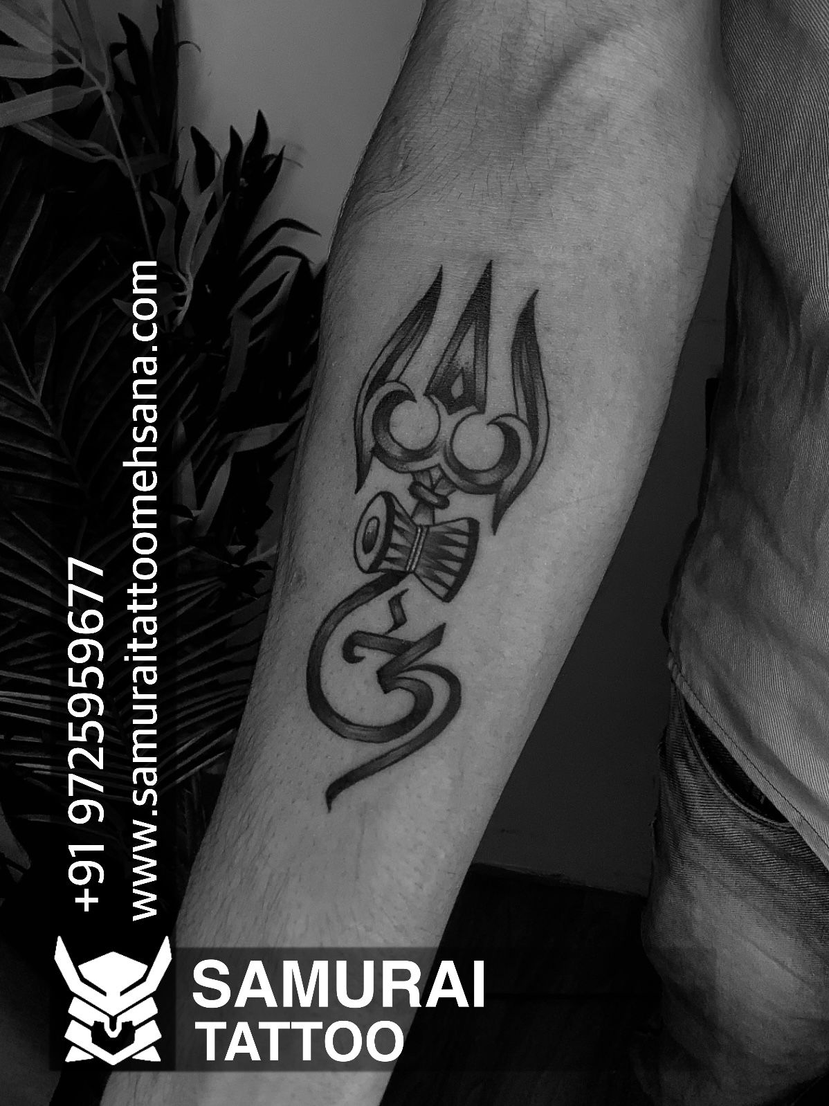 Trishul with Damroo Tattoo design for men on wrist forearm hand  tattoofactory001 Thanx for looking Pain None at all For more details   Instagram
