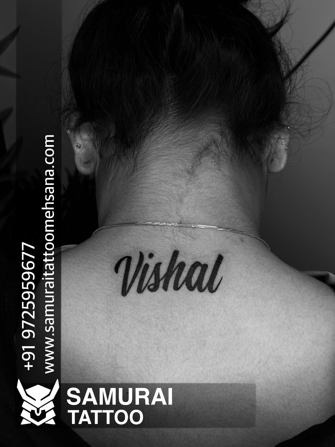 Vishal name Tattoo - YouTube