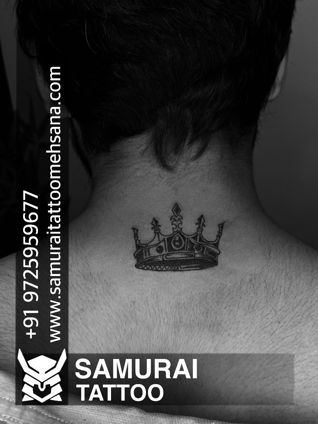 Neck crown tattoo  Instagram
