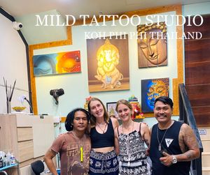 The traditional bamboo tattoo      Professional artists Maintaining the highest standards of quality. All of our work is considered premium class and the highest quality.  #tattooart #tattooartist #bambootattoothailand #traditional #tattooshop #at #mildtattoostudio #mildtattoophiphi #tattoophiphi #phiphiisland #thailand #tattoodo #tattooink #tattoo #phiphi #kohphiphi #thaibambooartis  #phiphitattoo #thailandtattoo #thaitattoo #bambootattoophiphiContact ☎️+66937460265 (ajjima)https://instagram.com/mildtattoophiphihttps://instagram.com/mild_tattoo_studiohttps://facebook.com/mildtattoophiphibambootattoo/Open daily ⏱ 11.00 am-24.00 pmMILD TATTOO STUDIO my shop has one branch on Phi Phi Island.Situated , Located near  the World Med hospital and Khun va restaurant