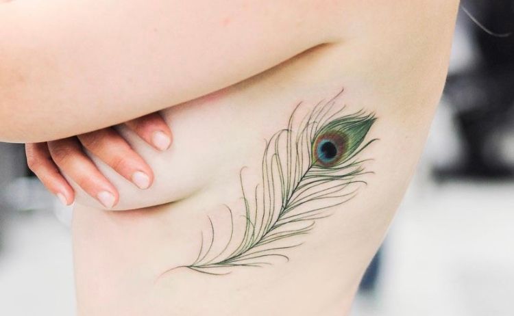 30 Pretty Peacock Feather Tattoos to Inspire You | Feather tattoos, Peacock  feather tattoo, Tattoos