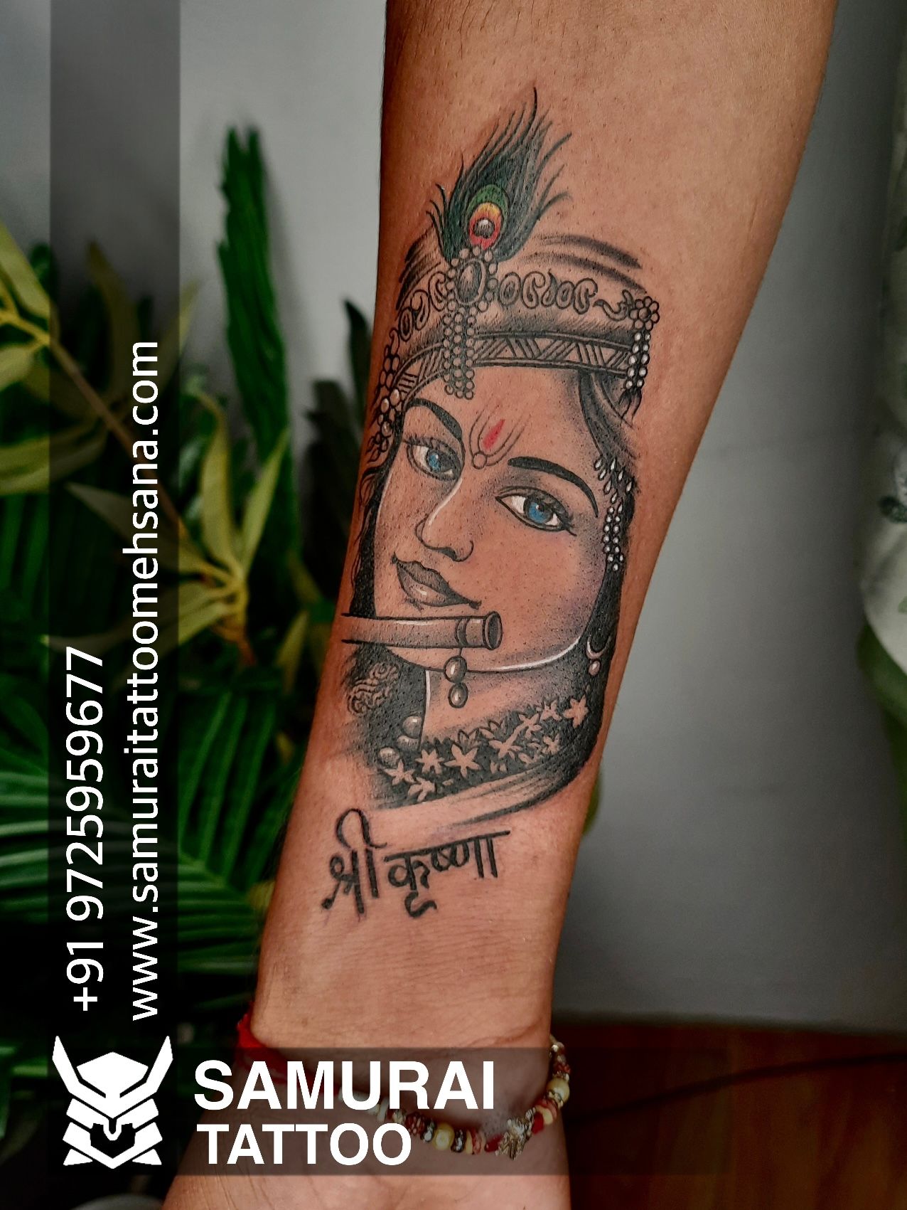 Krishna tattoo design | Krishna tattoo, Tattoos, God tattoos