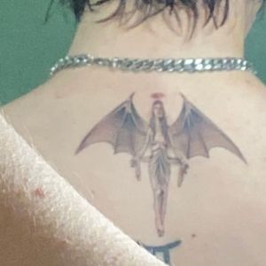 angel and bat wing tattoos