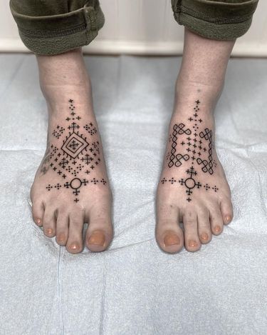 ORNAMENTAL PATTERN WORK TATTOO BY JOHNO TATTOOER