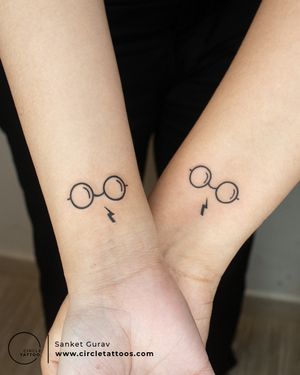 Harry Potter Tattoo done by Sanket Gurav at Circle Tattoo Studio