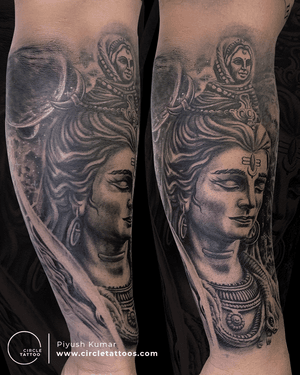 Lord Shiva Tattoo done by Piyush Kumar at Circle Tattoo Delhi