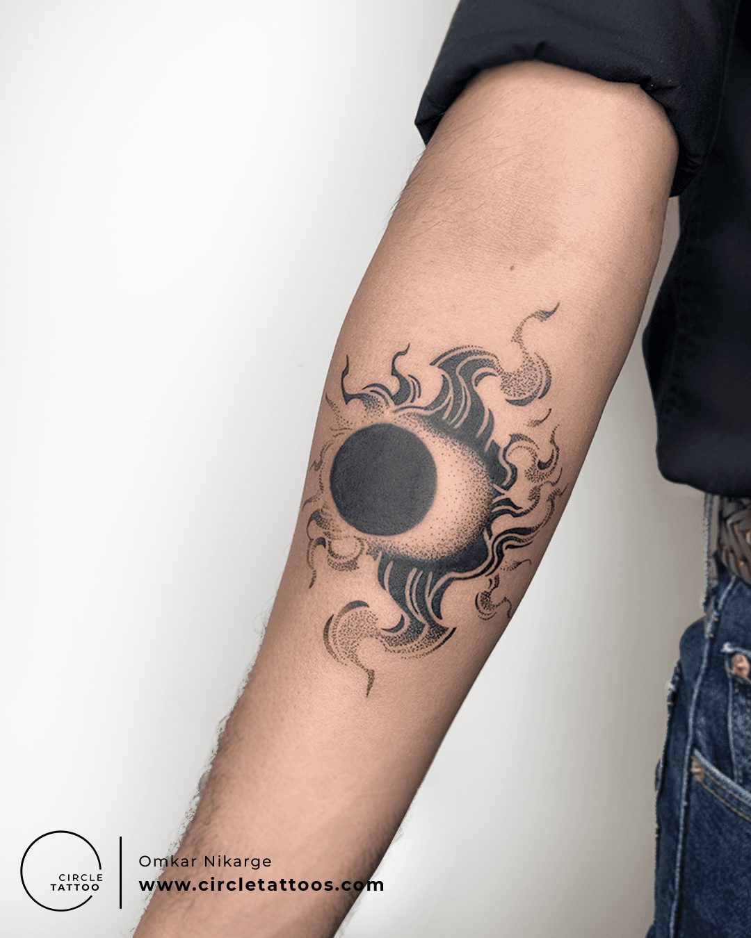 Tattoo uploaded by Circle Tattoo • Abstract Tattoo done by Omkar Nikarge at Circle  Tattoo Delhi • Tattoodo