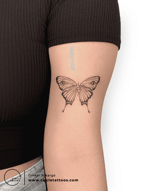 Butterfly Tattoo done by Omkar Nikarge at Circle Tattoo Delhi