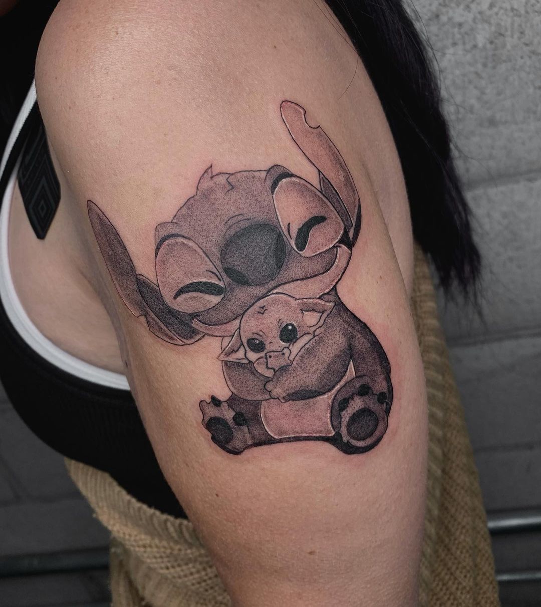 Baby Yoda Grogu Tattoo Fake Tattoos - Etsy