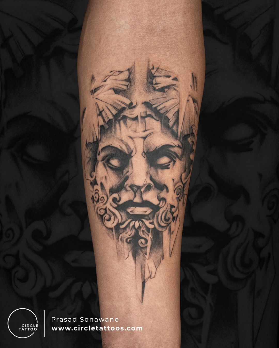 Tattoo uploaded by Circle Tattoo • Custom Spartan Tattoo done by Prasad  Sonawane at Circle Tattoo Studio • Tattoodo