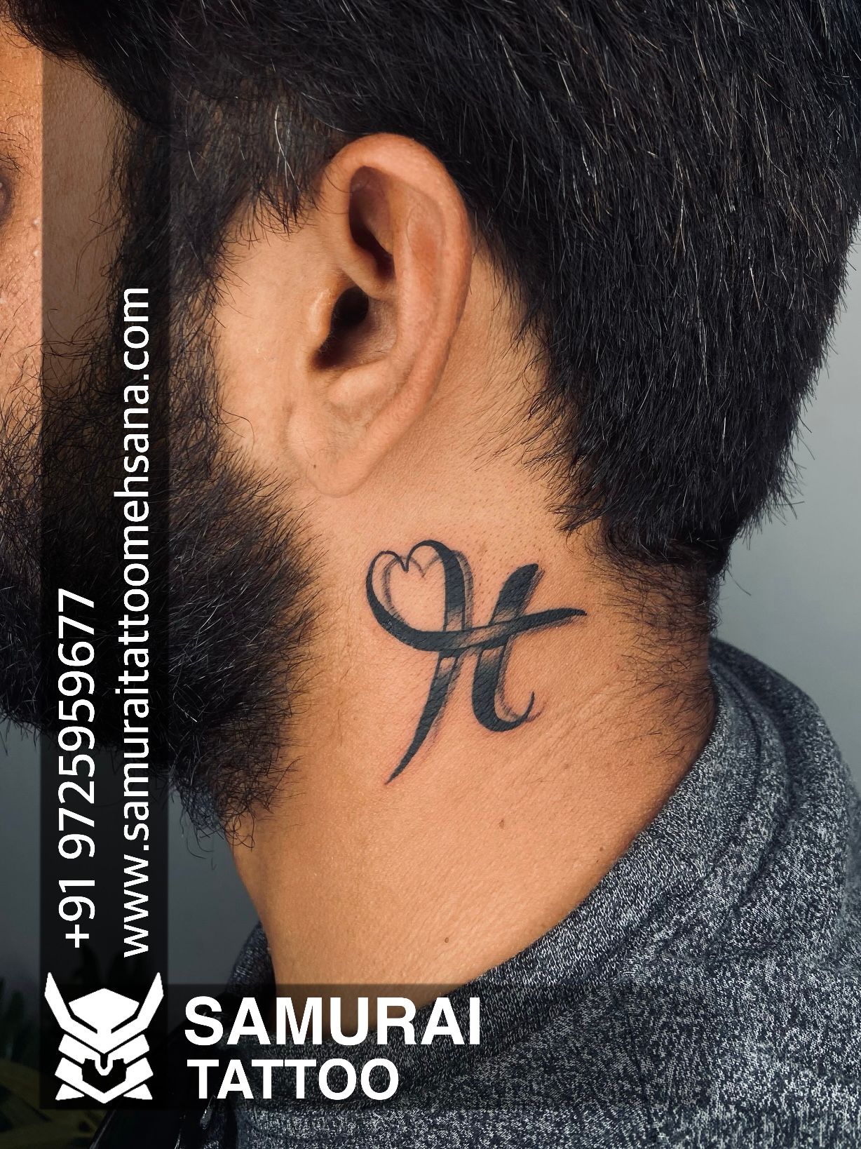H Alphabet Semi Permanent Tattoo  Reallooking Temporary Tattoos   SimplyInkedin