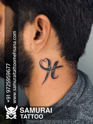 H tattoo | H logo tattoo | H font tattoo | H tattoo ideas 