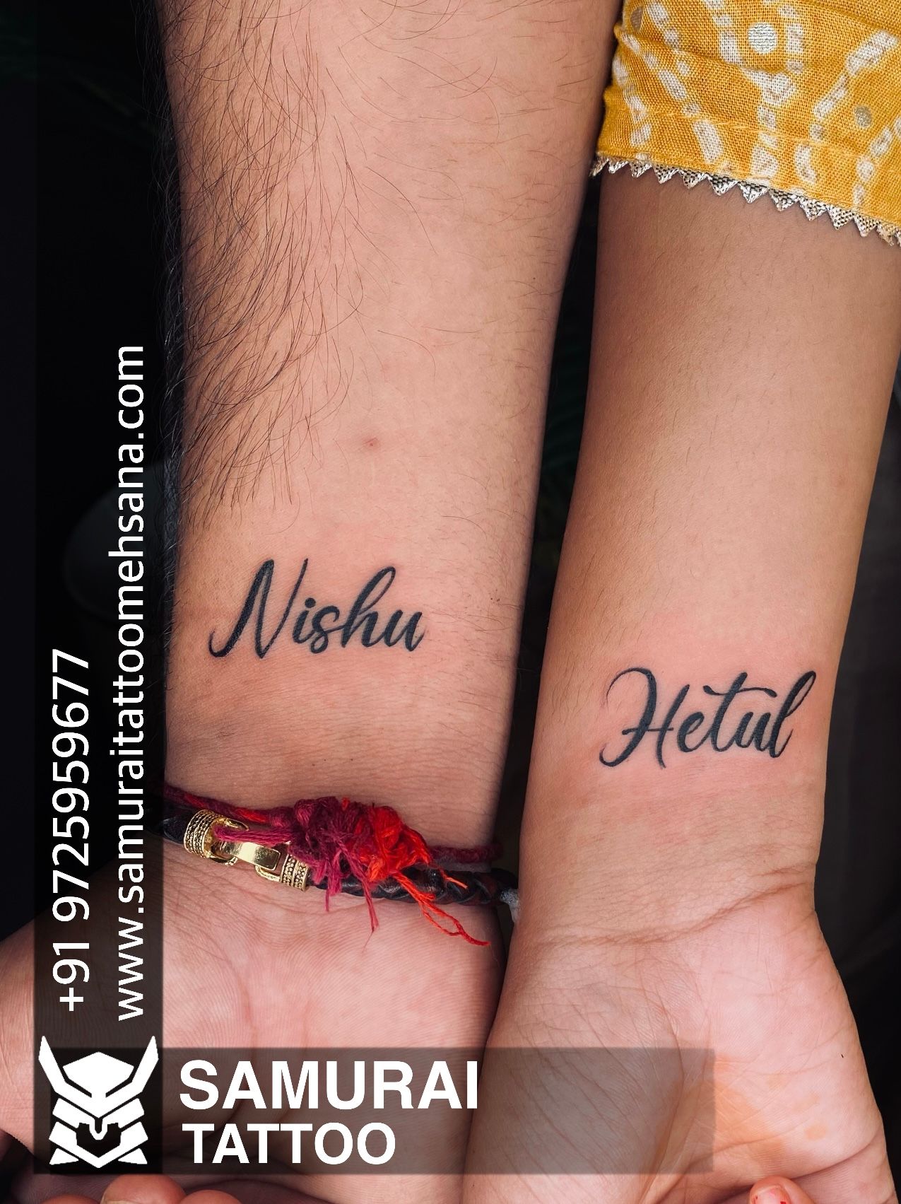 Nisha Name tattoo done by Ashu  Black Stain tattoo studio  Facebook