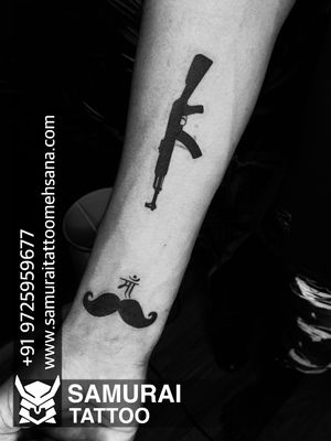 Gun tattoo |Ak47 tattoo |Tattoo for boys |Boys tattoo