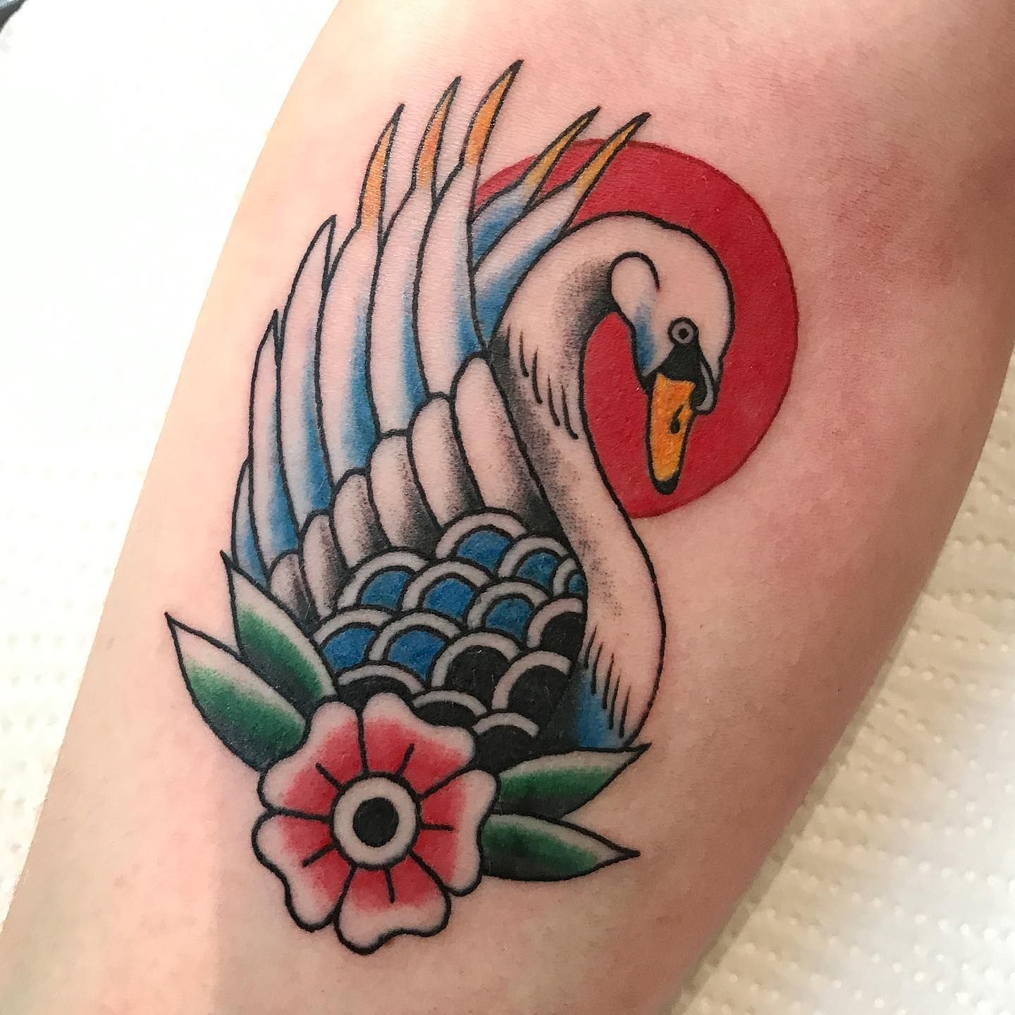 Swan tattoo by Petra Hlavackova | Post 9525