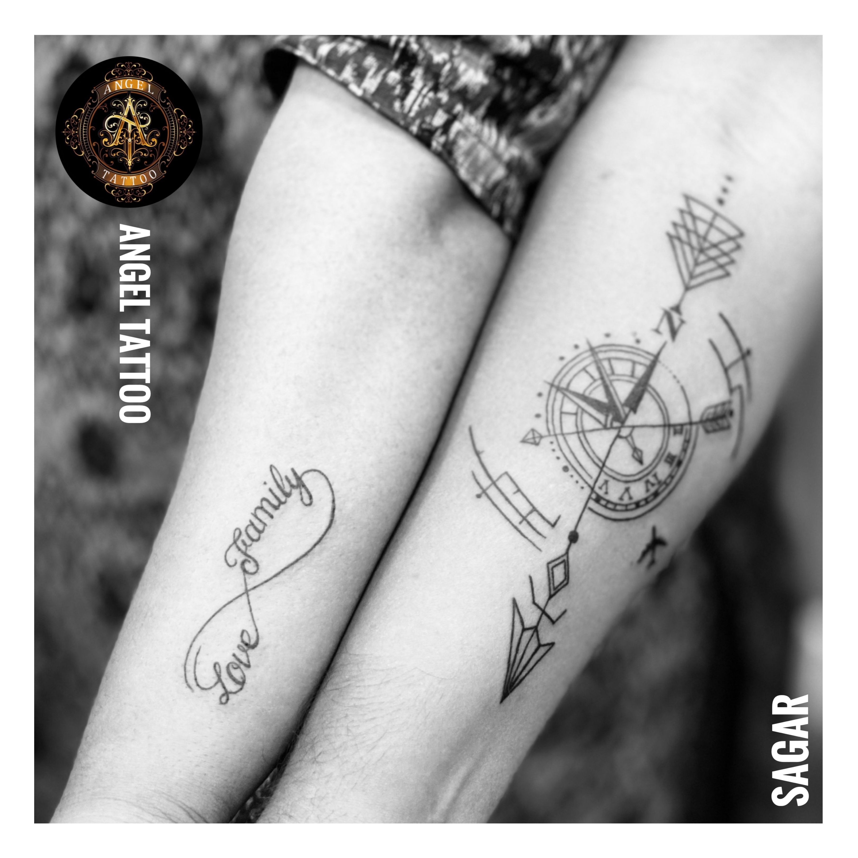 You think it we ink it #tattooed #tattoolove #sagar #tattoodesign #mh50  #karadkar | Instagram