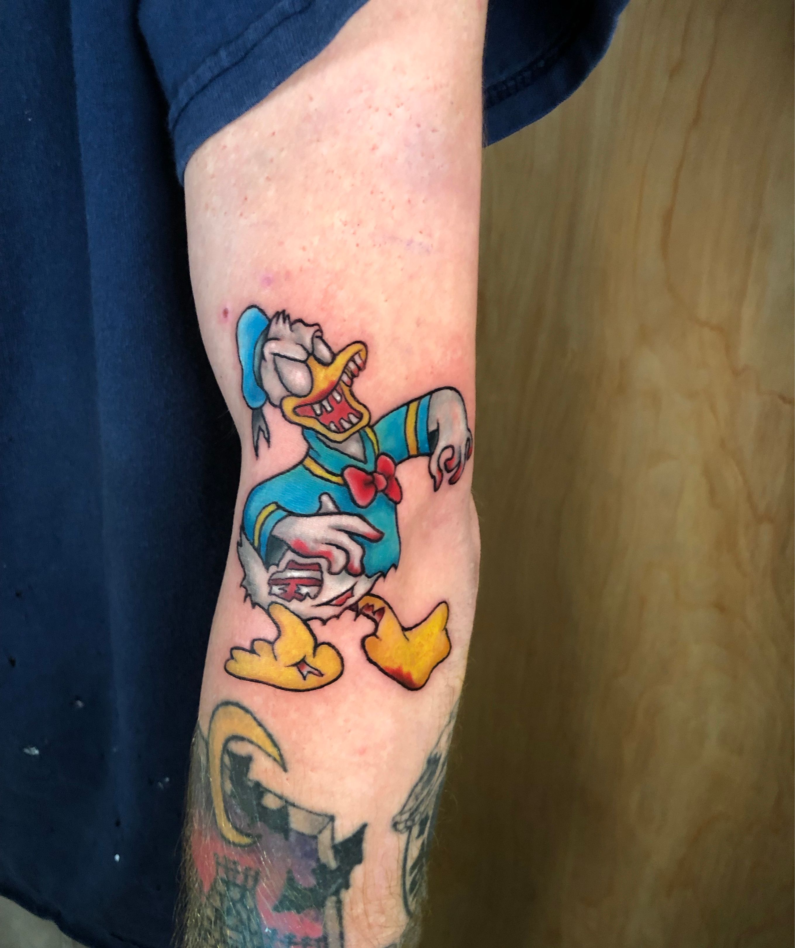 Chicano style tattoo donald duck  POWER INK TATTOO STUDIO We welcome  your Price Comfortable store tattoo are rated on Taksin Road Soi141st  branch  By Powerink tattoo studio  Facebook