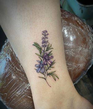 Botanical design at The Hermit Tattoo, BK NY. 