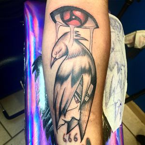 Sasuke/ crow tattoo(Not my design)