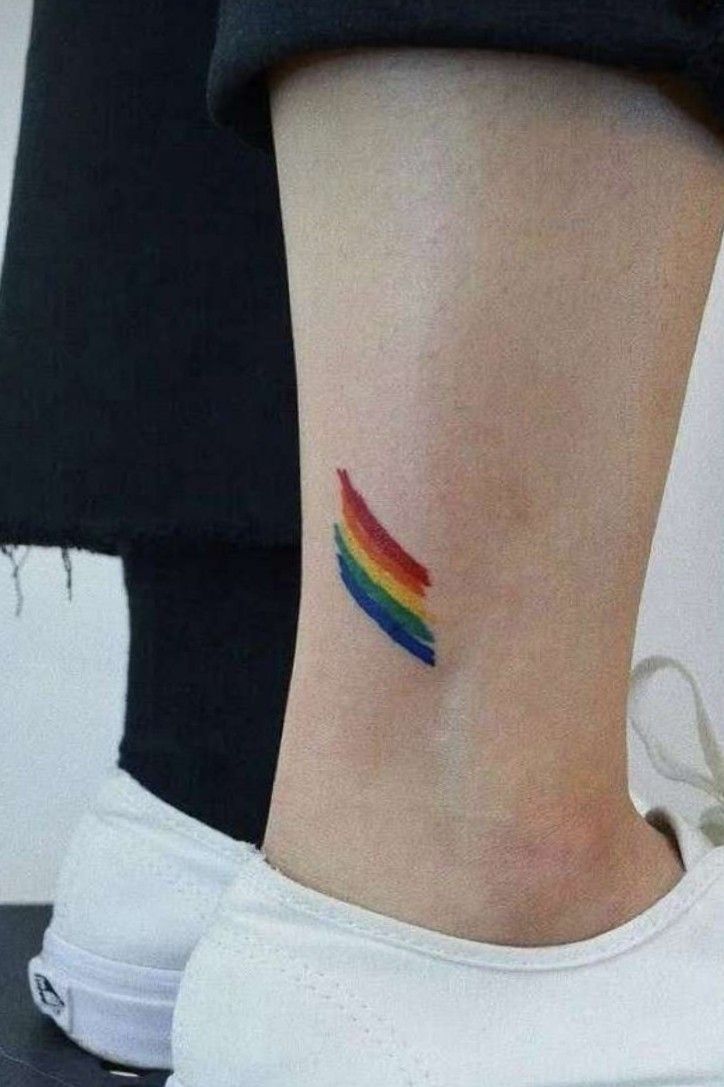 I got my pride tattoo today : r/lgbt