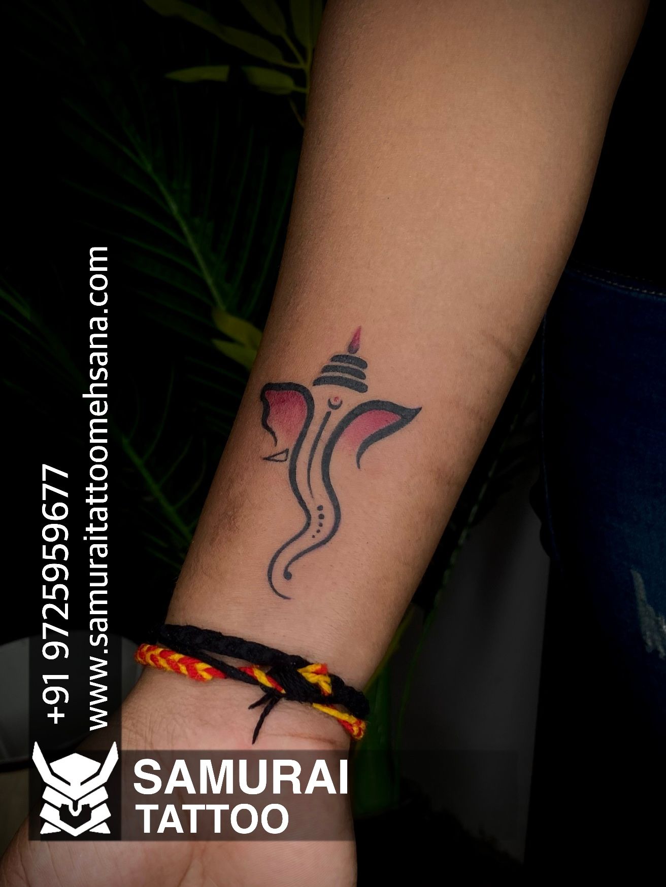 Maa Paa with Ganesh Tattoo Design – Irfan Ali Tattooz