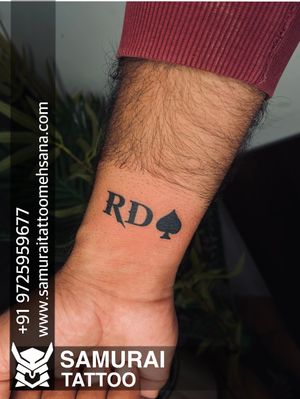 RD logo tattoo | Rd tattoo |RD font tattoo |RD logo tattoo 