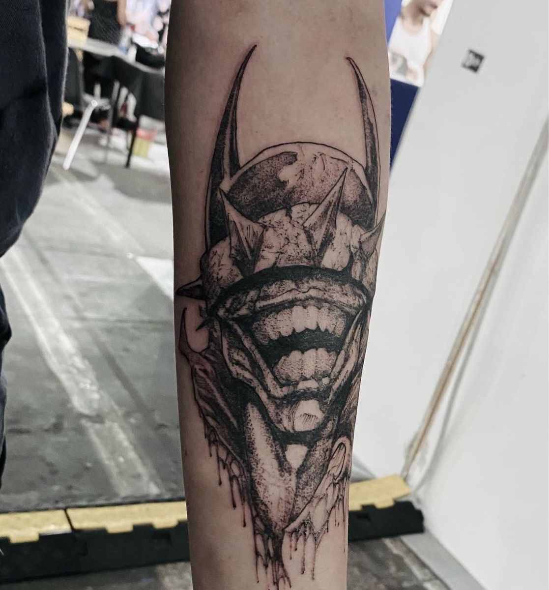 Tattoo uploaded by Cédric P. tattoo • ️the Batman Who Laughs ️ . Done