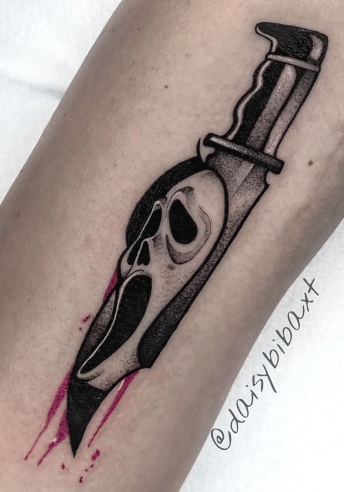 Canvas Tattoo  Art Gallery  Very unique Scream knife by  marcusclarktattooart   Facebook