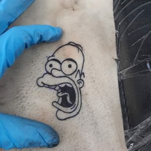 Homer Simpson tattoo 