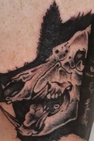 Boar skull tattoo 