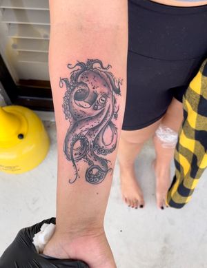 Octopus tattoo done by yours truly