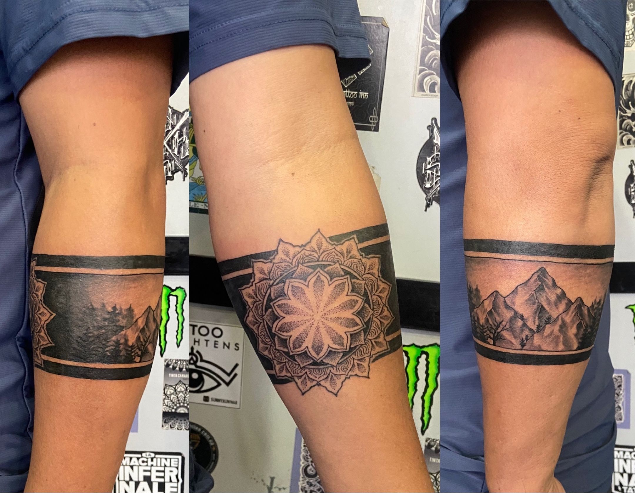 Mandala Armband | Arm band tattoo, Arm tattoo, Band tattoo