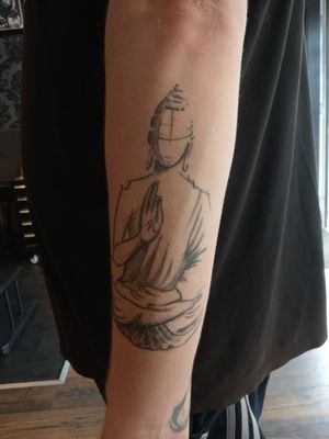 Healed Buddha. Done by myself at Acherontia tattoo studio, Burnley.Bookings: follow and message @astonhesketh_tattoo