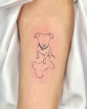 Retrato de perrito @Daniel_ink.tattoo (tatuador sin tatuajes ) 