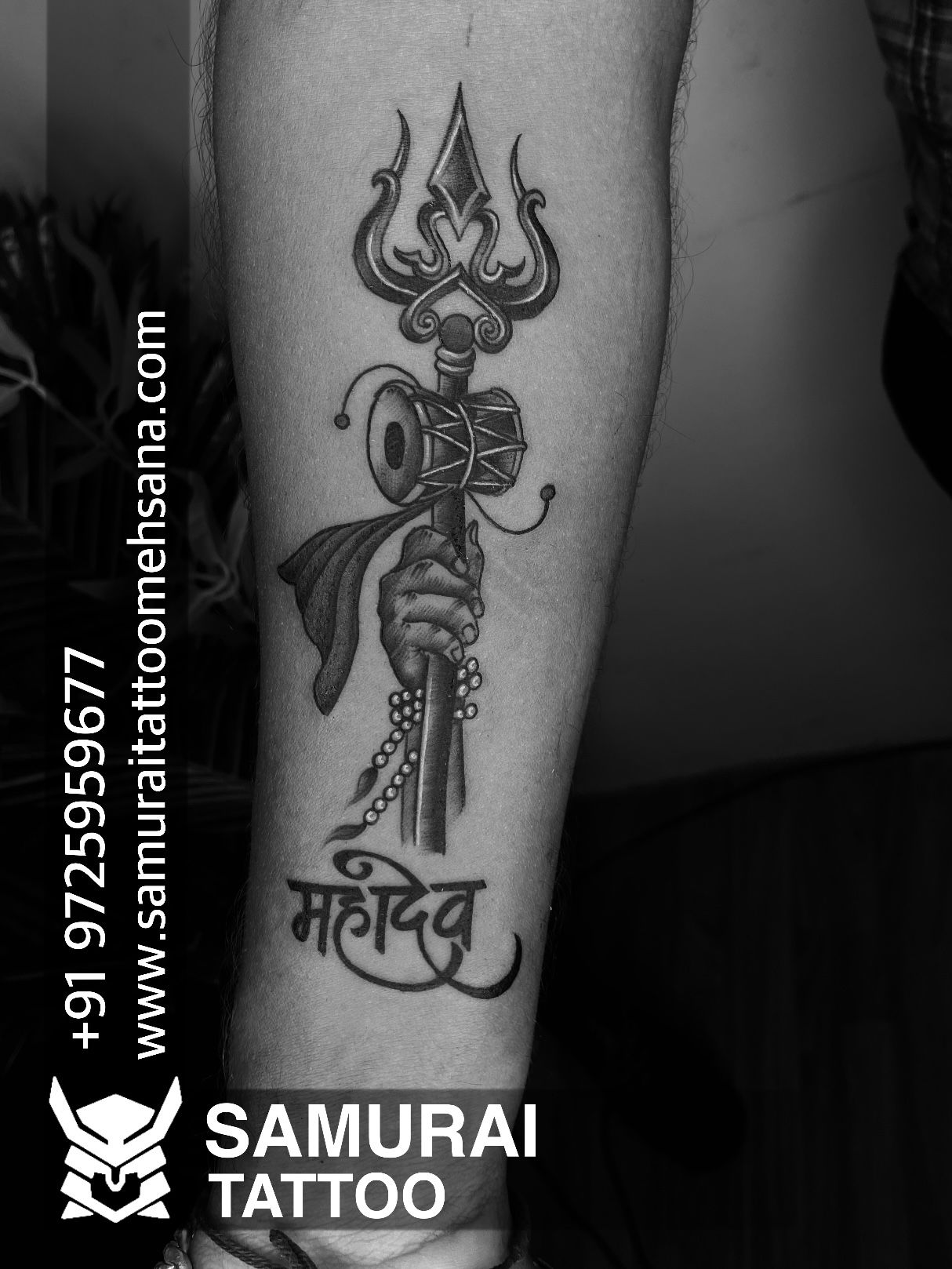 Shiva Trishul Tattoo by Bhanu Pratap at Aliens Tattoo India! :  u/alienstattoo