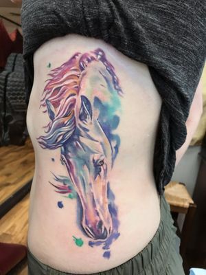 Watercolor horse