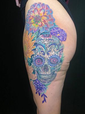 Suger Skull with florals
