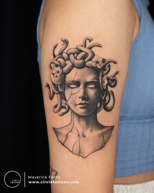 Medusa Tattoo done by Maverick Fernz at Circle Tattoo Studio