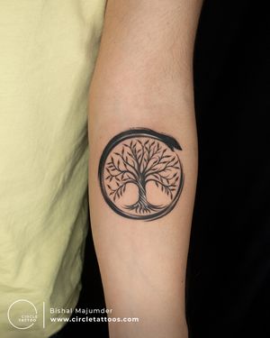 Tree of life Tattoo done by Bishal Majumder at Circle Tattoo Studio