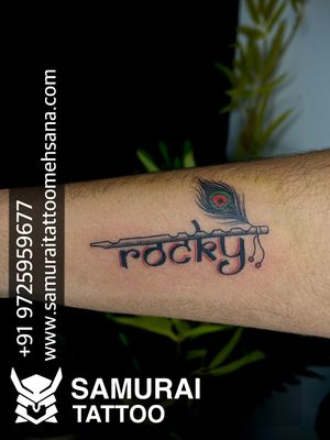 Rocky name tattoo |Rocky tattoo |Rocky name tattoo idead
