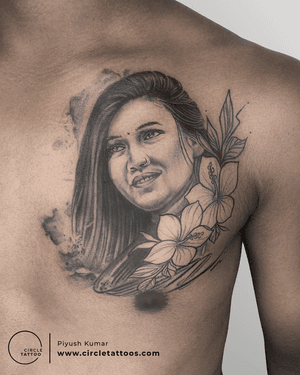 Portrait Tattoo done by Piyush Kumar at Circle Tattoo Delhi
