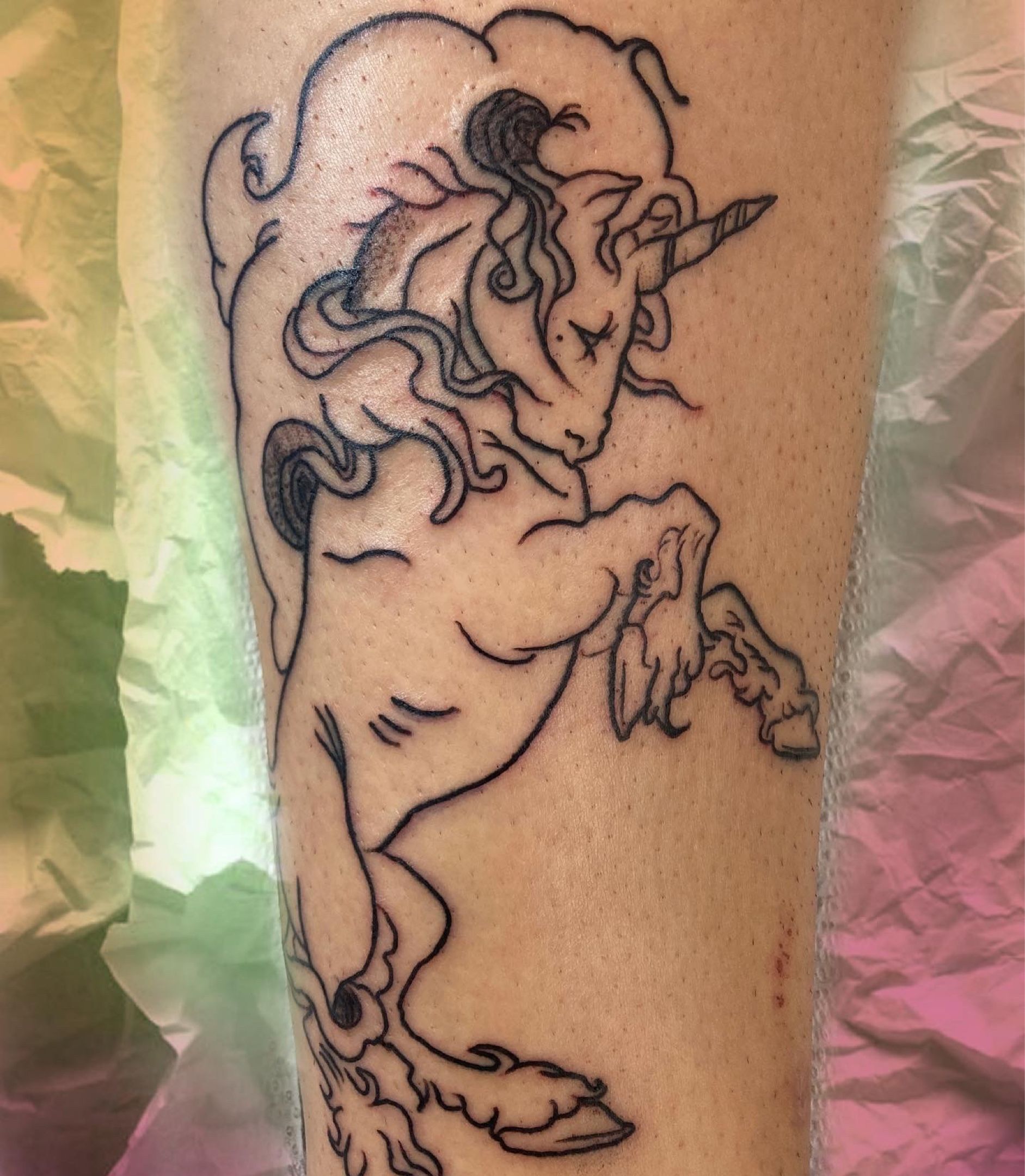 Tattoo uploaded by Robert Rosales • In progress unicorn by me!  Instagram.com/BlessTheFlesh • Tattoodo