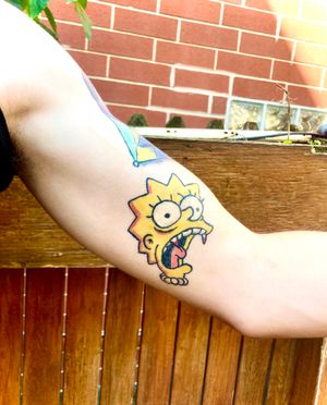Lisa Simpson Halloween tattoo