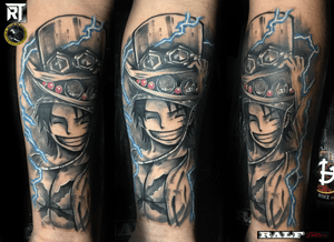 monkey D. Luffy tattoo / One piece tattoo/ anime tattoo 