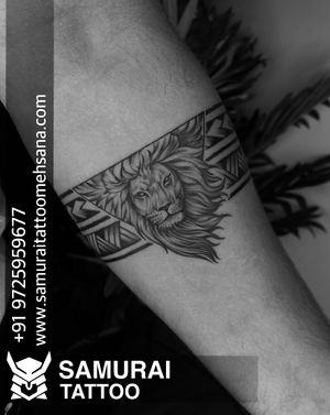 Lion band tattoo | Band tattoo | Lion band tattoo ideas | Tattoo for boys 
