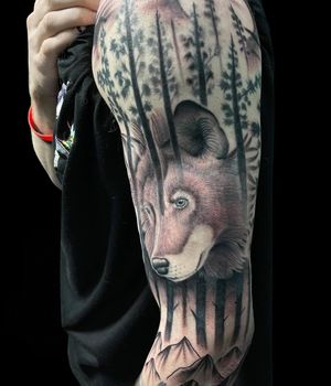 Wolf Tattoo by David Dalzell