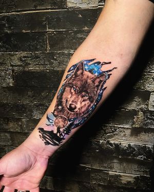 Wolf Tattoo by David Hidalgo 
