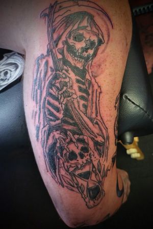 Reaper, by Victor Francis at Anonymous Ink, Washington PA.