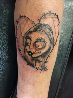 Tim Burton's Sally, by Victor Francis at Anonymous Ink, Washington PA.